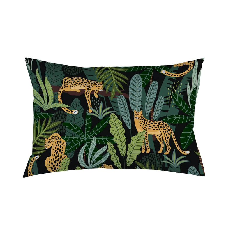 Leopard Jungle Animal Tropical Leaves Girls Boys Pillowcases Pillows Covers Ca