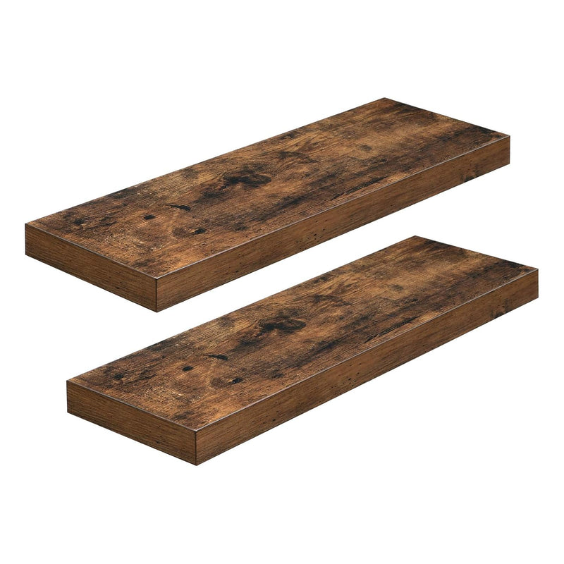 Wall Shelf Set Of 2, Vintage Floating Shelf 23.6 Inch, Hanging Shelves Wall Mo