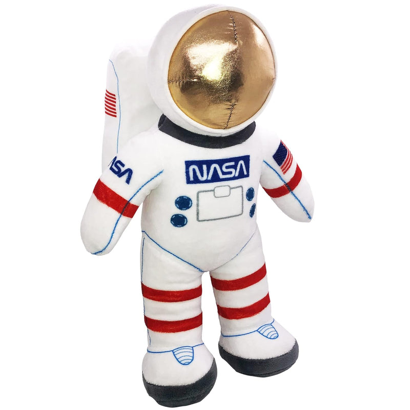 12” Plush Toy Astronaut Figurine, Realistic Astronaut Plush Toy with NASA &
