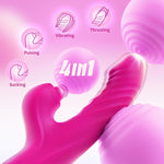 Adult Sex Toy Thrusting Dildo - Sex Toys For Women Rabbit Vibrator With 10 Vibrating 7 Thrusting & 5 Pulsing Modes, G Spot Clitoral Vibrators For Adult Female And Couples Games