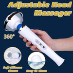 Electric Muscle Massager, Handheld Relaxation Device, Body Muscle Deep Tissue Massage For Neck Back Shoulder Body Relief, White