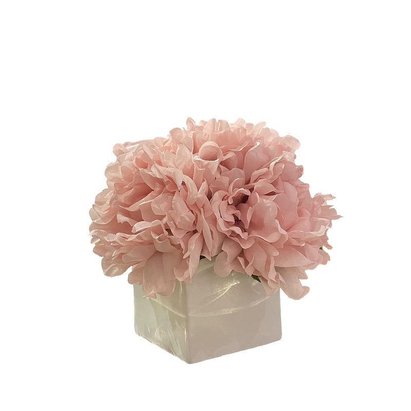 Artificial Flowers With Vase, Fake Peony Flowers In Vase,Faux Flower Arrangeme