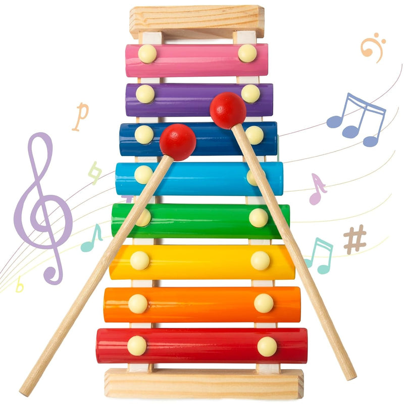 Xylophone For Kids, Xylophone Musical Toy With Child Safe Mallets Education
