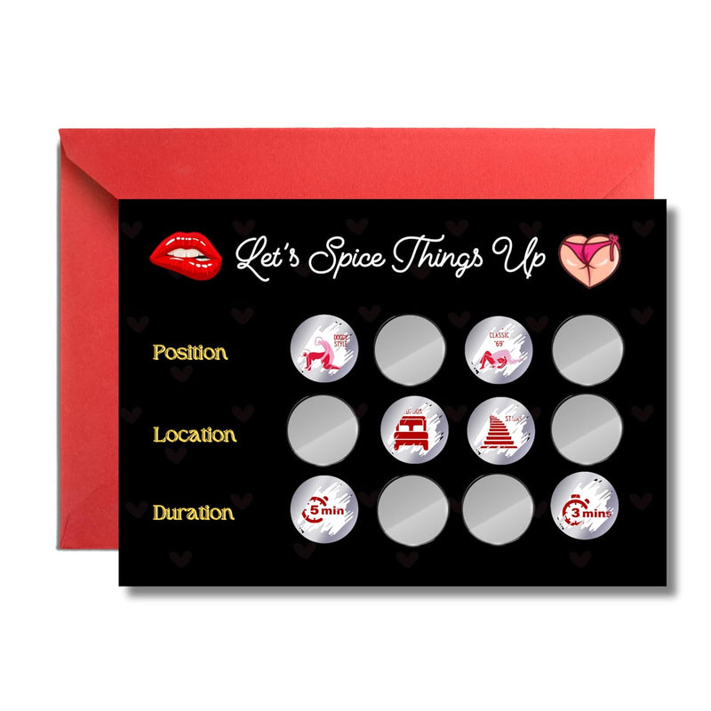 Naughty Scratch Off Cards For Him Birthday, Couples Date Night - Unique Date Scratch Off Cards, Gifts For Boyfriend - Romantic Newlywed And Wedding Anniversary Couples Gifts For Him And Her