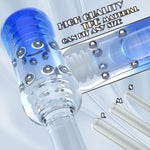 Male Masturbator With 12 Stmuating Beads & Suction Technology - Transparent Tpe Sleeve, Realislic Texured Design, Portable Discreet Sex Toy For Men (Easy Clean, Handheldstmulaticn)
