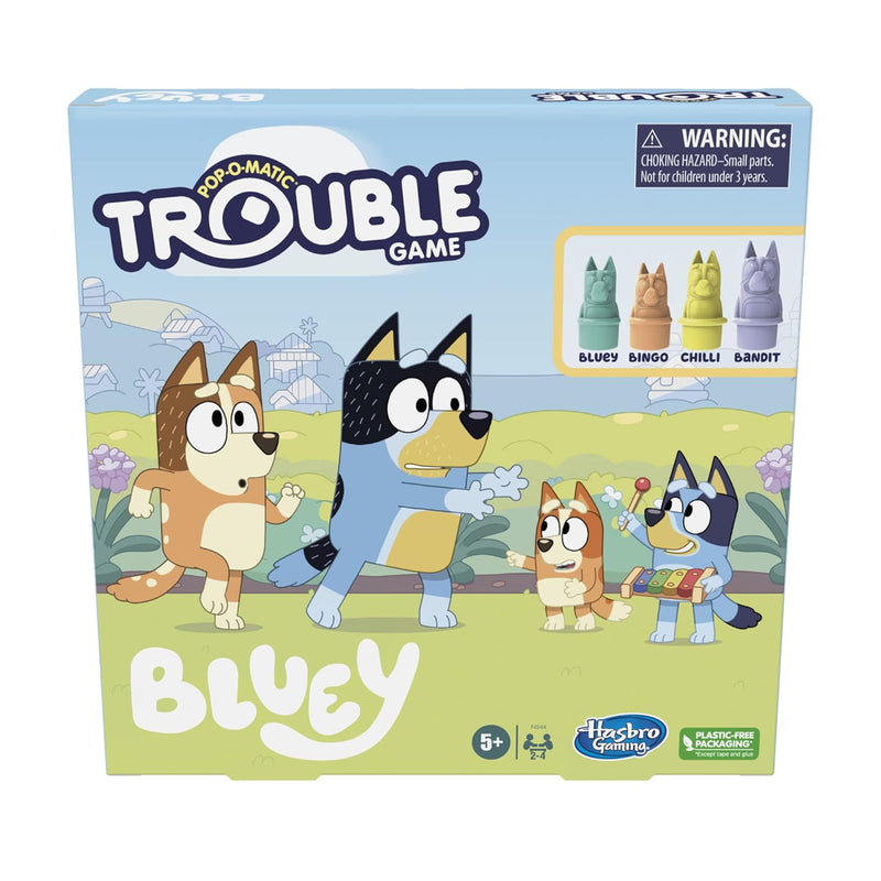 Trouble: Bluey Edition Board Game For Kids, 2 4 Players, Race Bluey, Bingo,