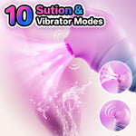 Vibrator Adult Sex Toys For Women- Sucking Rose Toy Clitoral Vibrators Clit Sucker With 10 Suction & Vibrating Modes For Women Nipples Clitoris Anal Sex, App Control Conch Vibrator Female Couples Toys