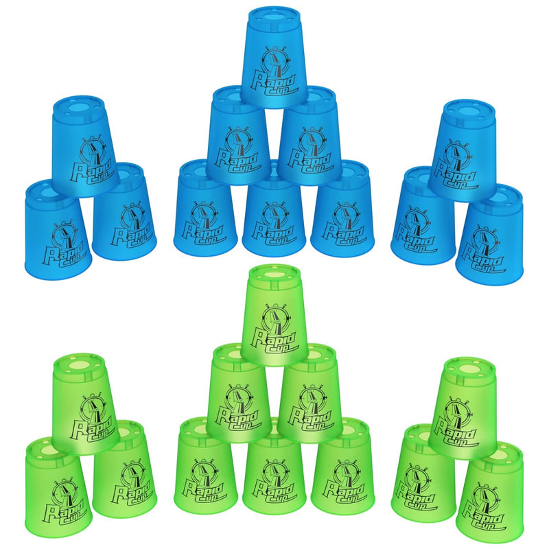 Stacking Cup Game With 15 Stack Ways, 24Pcs Cup Stacking Set, Sport Stacking C
