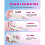 Spinel Thrusting Dildo, Vibrating&Heating Dildo Machine App Remote Control Couples Sex Toy High-Speed G-Spot&Clit Vibrator Dual Stimulation Adjustable Suction Cup For Hands-Free Pleasure