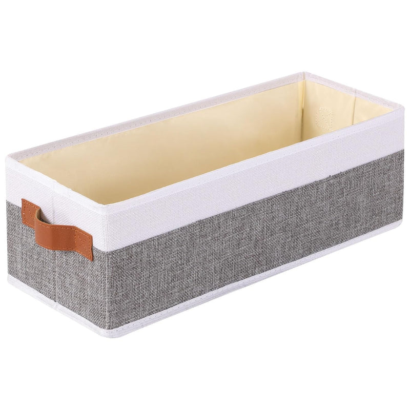 Small Storage Basket 1-Pack,Foldable Open Storage Bins, Storage Boxes With Handl