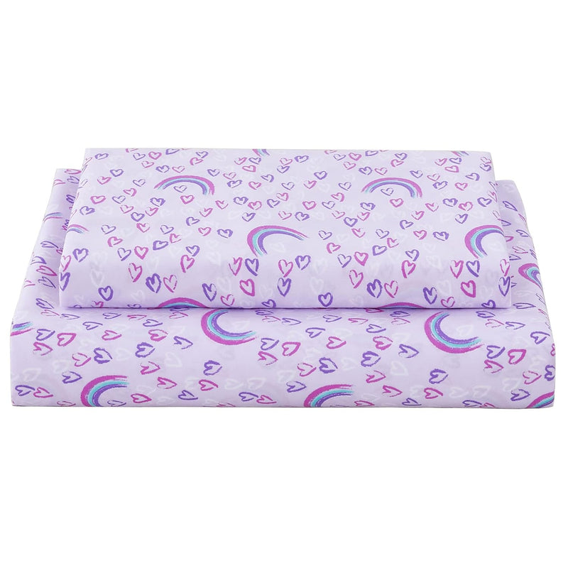 Bed Sheet Set For Kids Girls, Twin Size Kids Sheets Microfiber Kids Fitted She
