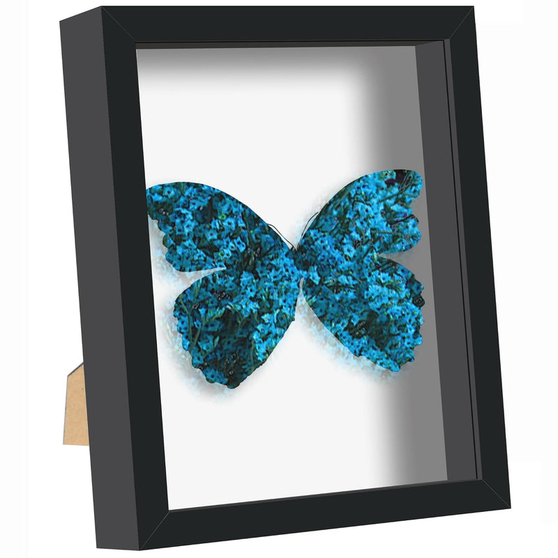 Shadow Box Frame 8X10, Display Case Box With High Definition Real Glass And Bl