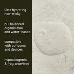 Organic Aloe Vera Water-Based Lubricant – Natural, pH-Balanced, Fragrance-Free, 2 oz