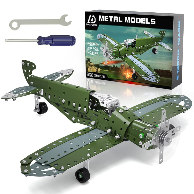 Building Toys Model Airplane Set Diy Building Stem Projects Toys For Kids B