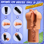 Pocket Pussy Sleeve Adapted To Any Penis Pump Or Male Masturbator, Mouth Shaped, Adult Sex Toy,Washable And Portable,Tan