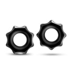 Stay Hard Nutz Super Elastic Cock Rings - Soft And Stretchy - Increase Stamina And Enjoy Harder Erections - Tear Resistant Elastomer - Two Included C Rings - Sex Toy For Men Couples