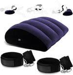 Inflatable Sex Pillow with Wrist & Thigh Cuffs – Bondage Restraints for Couples