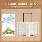 2 Pack Hanger Organizer,Clothes hanger Stacker for Closet Laundry Room，Can accommodate 110 wire hangers，Hanger storage That fits hangers