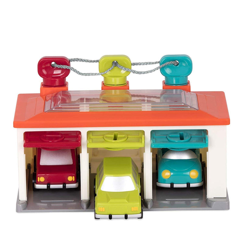 Battat – Car & Color Sorting Playset – Cause-And-Effect Toy – Push & Go Car