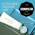 Vegan Water-Based Lubricant, Hypoallergenic & Edible, 3oz, for Couples & Personal Use