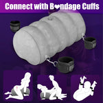 Heart-Shaped Inflatable Sex Pillow with Bondage Straps – Support Cushion for Couples