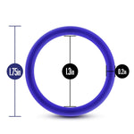 Performance Vs1 - Puria Silicone Penis Cock Ring Erection Enhancing C-Rings Set - 1.25Diameter - 3 Pack - Male Enhancement Sex Toy For Men - Indigo