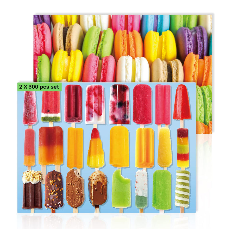 300 Piece Jigsaw Puzzles Popsicles And Macarons For Adults Teens And Kids F