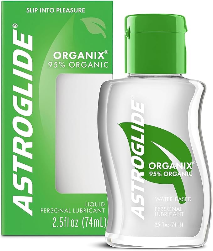 Organix Liquid 2.5 oz Water-Based Personal Lubricant with 95% Organic Ingredients