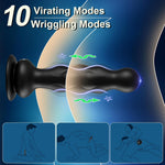 Anal Plug Male Sex Toys, Wriggling Prostate Massager Anal Vibrator Adult Sex Toy For Men Women Couple, Remote Control Anal Dildo Butt Plug With Suction Cup, 10 Wriggling & 10 Vibrating Anal Beads