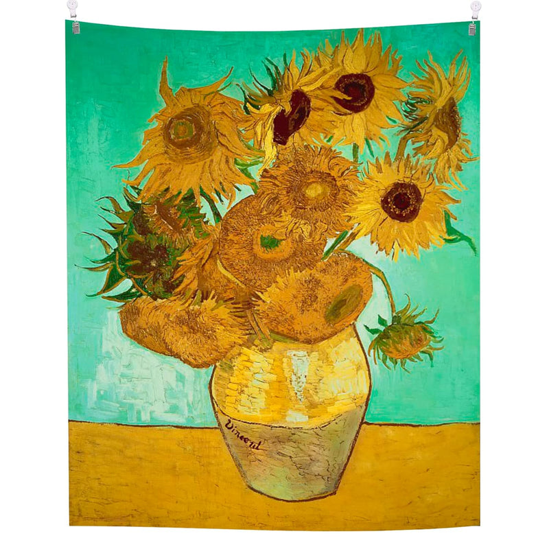 Vincent Van Gogh Tapestry Wall Hanging, Sunflower Wall Tapestries For Bedroom