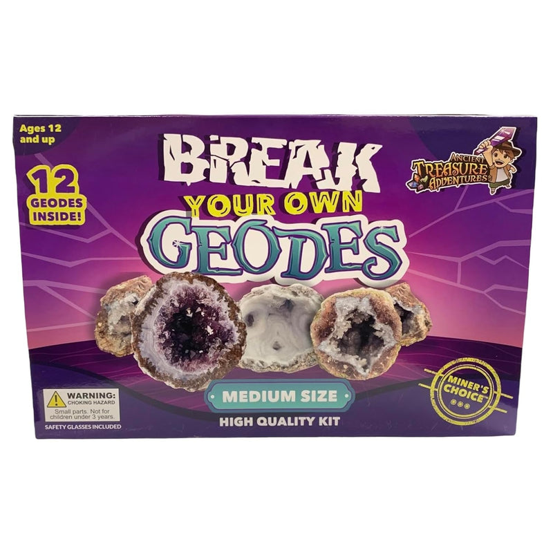 Break Your Own Geodes Kit 12 Whole Geodes Miner’S Choice