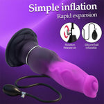 Monster Dildo Inflatable Buttplug,Huge Anal Inflatable Dildo Silicone Wearable Butt Plug Huge Horse Dildos Inflatable Butt Plug Thick Anal Dildos With Strong Suction Cup, Adult Toys For Women Men