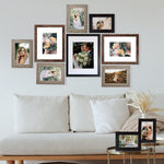 Picture Frames Collage, Gallery Wall Frame Set with 11x14 8x10 5x7 4x6 Frames in 3 Different Finishes, Set of 10