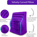 Curved Inflatable Sex Pillow – Velvet Position Cushion for Enhanced Intimacy