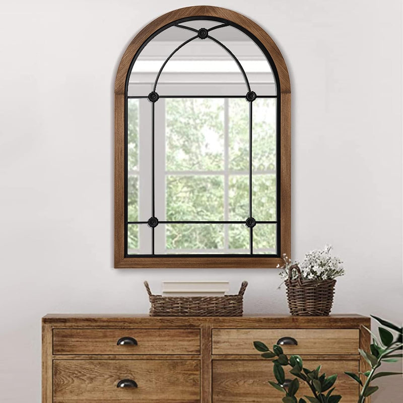 Arched Mirror, Farmhouse Arch Mirror Wall Decor, Decorative Wall Mirror Like W
