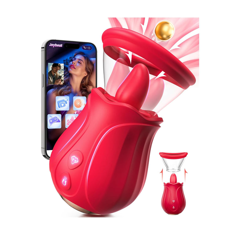 Vibrator Sex Toys Rose Toy - Ai App Adult Toys For Women With 7 Sucking & 10 Tongue 360° Licking & Vibrating, Rose Sex Toy Vibrators For Clit Nipple Anal, Removable Cup Female Couples Sex Toy
