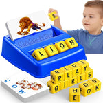 Letter Matching Game for Kids Ages 3-8 with Word Building Cards