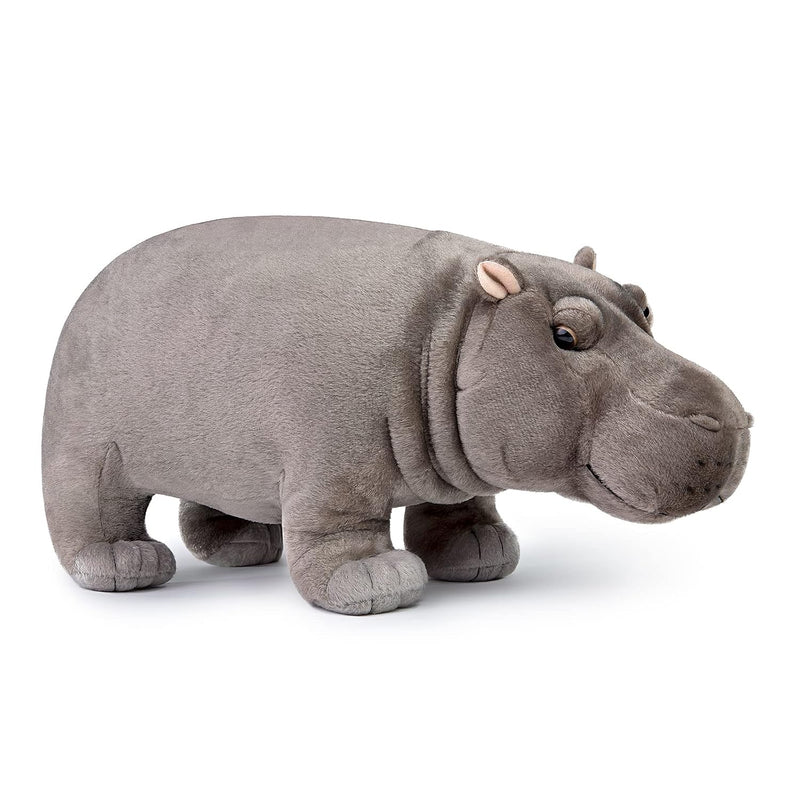 Realistic Hippo Plush Toy Simulation Standing 14” Hippopotamus Stuffed Anim