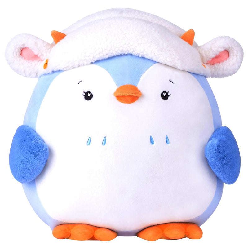 Large Penguin Plush Pillow Stuffed Animal Toy,12" Big Size Cute Soft Fat Kawai