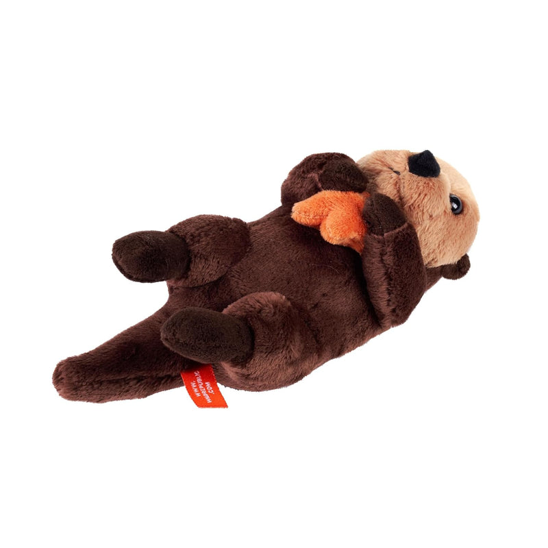 Wild Republic Pocketkins Eco Sea Otter, Stuffed Animal, 5 Inches, Plush Toy