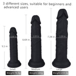 Anal Plug Training Set - 3 Sizes Silicone Dildos with Suction Cup