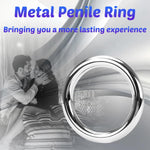 Stainless Steel Penis Cock Rings Metal Ring Penis Loop Metal Delay Ring Stronger Erection Enhancer Sexual Toy For Male(50Mm)