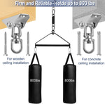 Heavy-Duty 360° Spinning BDSM Ceiling Swing with Adjustable Slings & Soft Pads