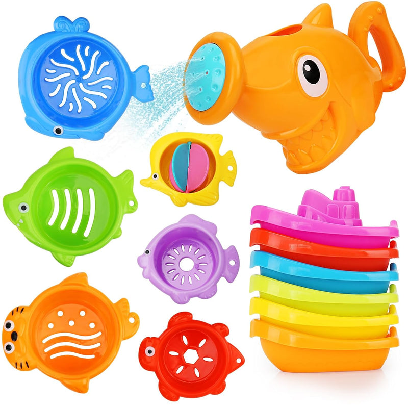 Baby Bath Toys For Kids Ages 1 3, 13 Pcs Bathtub Toys For Babies 6 12 18 Mo