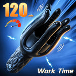 Male Masturbator Sex Toys For Men, Male Sex Toy With 3 Strength 7 Vibration Modes, 120 Min Working Time & Anti-Slip Handle Stroker For Penis Clit Stimulation, Adult Toys For Men Women Couples (Black)