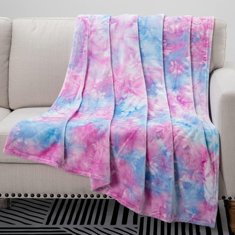 Purple Multi-Color Throw Blanket
