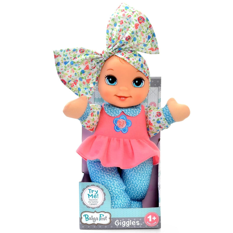 Giggles Baby Doll Toy With Floral Top, Plastic, Washable Surface, 'Life Lik