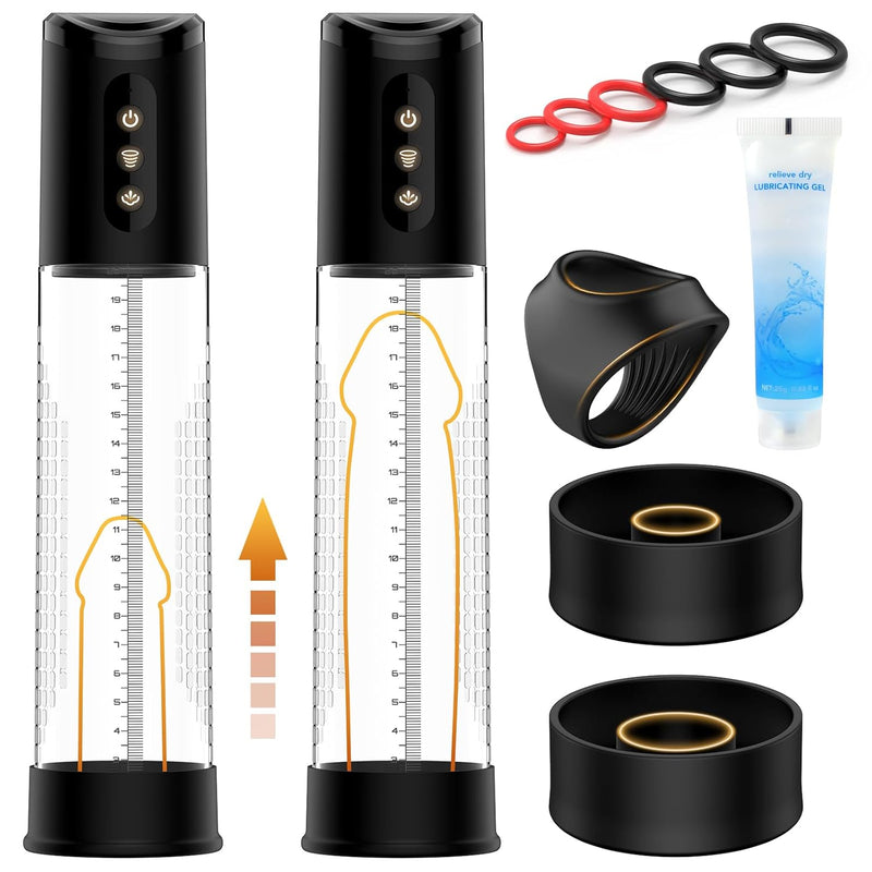 Electric Penis Vacuum Pump Adult Male Toy Enlargement Extend Pump Automatic Suction Modes,Enhanced Penis Stimulation Automatic Male Masturbator Penis Pumps Male Sex Toys For Men Couple Stronger Bigger