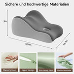 Ergonomic Memory Foam Positioning Pillow for Couples, Black & Grey