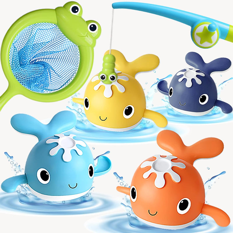 Baby Bath Toys,Magnet Fishing Game Bath Baby Toy For 1 3 4 8 Year Old Toddl